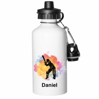 Personalised Water Bottle (Cricket)