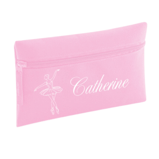 Pink Personalised Ballerina Pencil Case