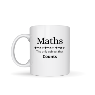Maths Coffee Mug - Maths the only subject that counts